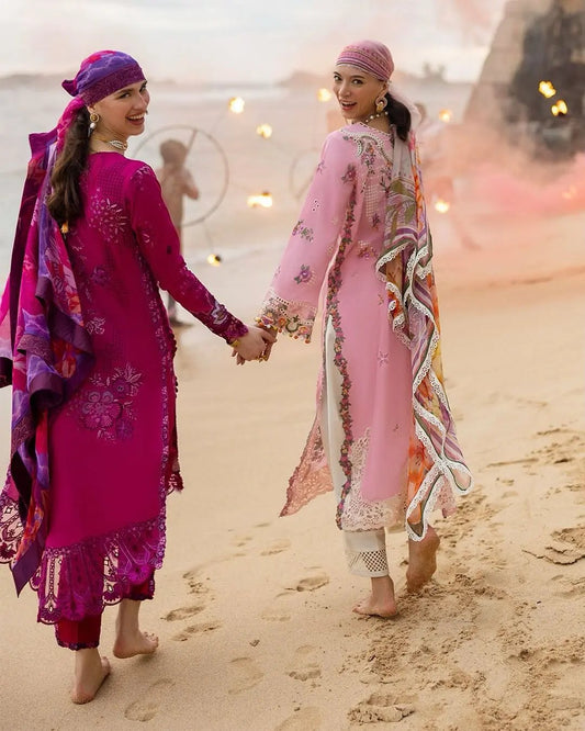 Mushq Manaram Luxury Lawn ’25 Aangan.the essence of lawn & chiffon