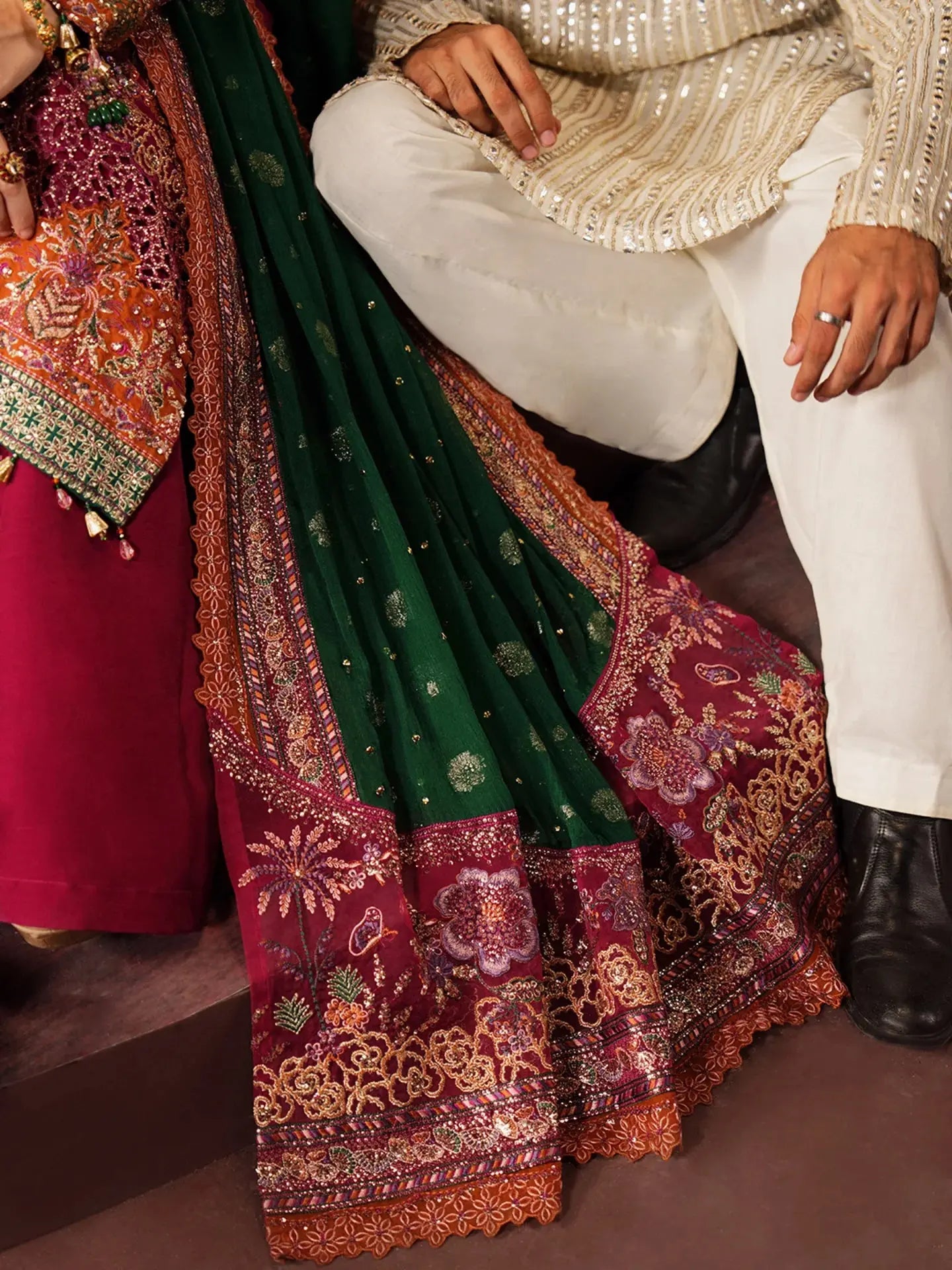 NUREH JHUMRO FESTIVE COLLECTION Aangan.the essence of lawn & chiffon