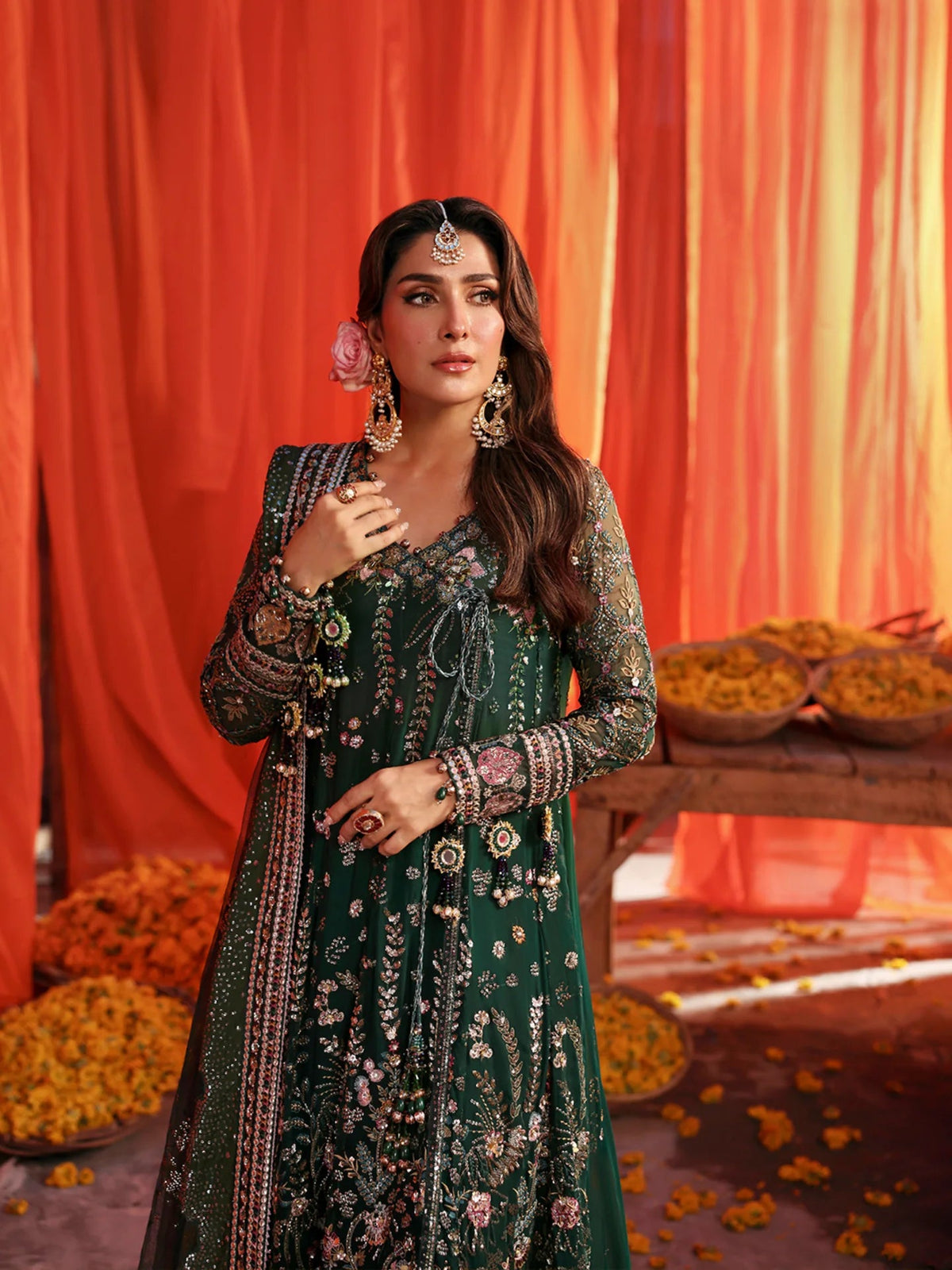 NUREH JHUMRO FESTIVE COLLECTION Aangan.the essence of lawn & chiffon