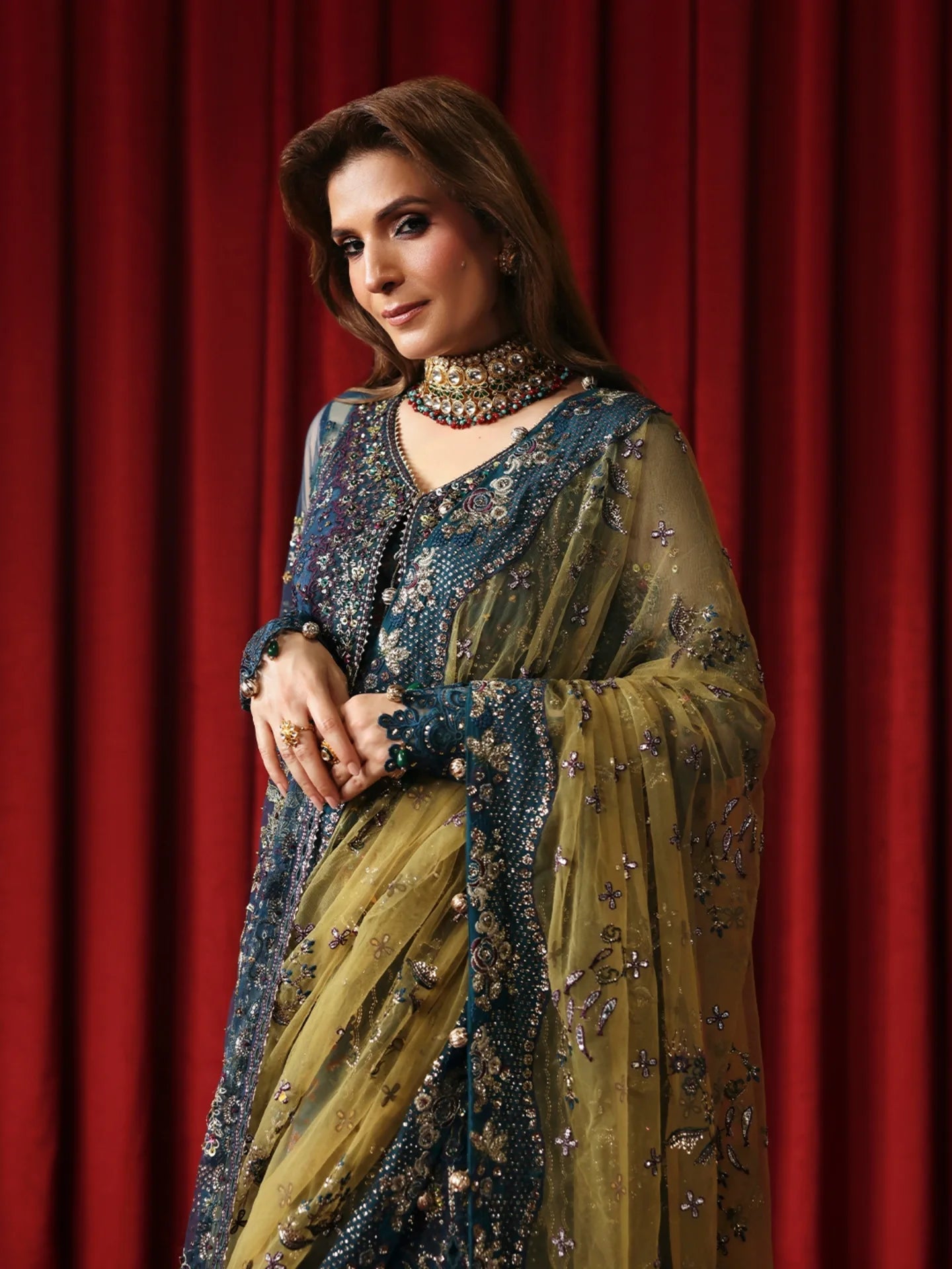 NUREH JHUMRO FESTIVE COLLECTION Aangan.the essence of lawn & chiffon
