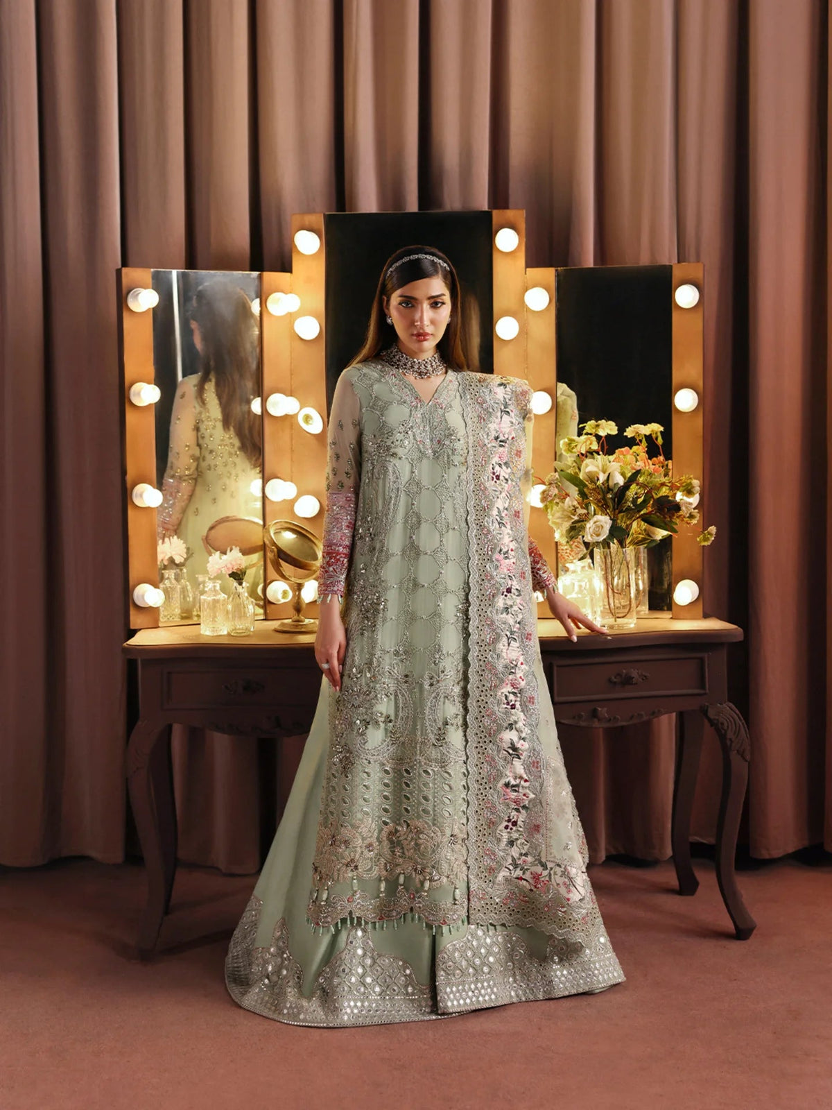 NUREH JHUMRO FESTIVE COLLECTION Aangan.the essence of lawn & chiffon