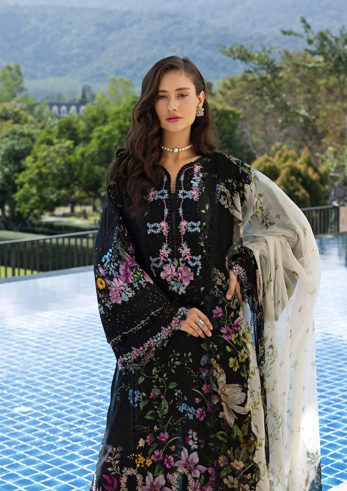 ELAF SIGNATURE LAWN=2026=1b Aangan | the Essence of Lawn & Chiffon