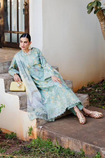 Aabyan Shezlin Chikankari Edit '26=tivara Aangan the essence of lawn & chiffon