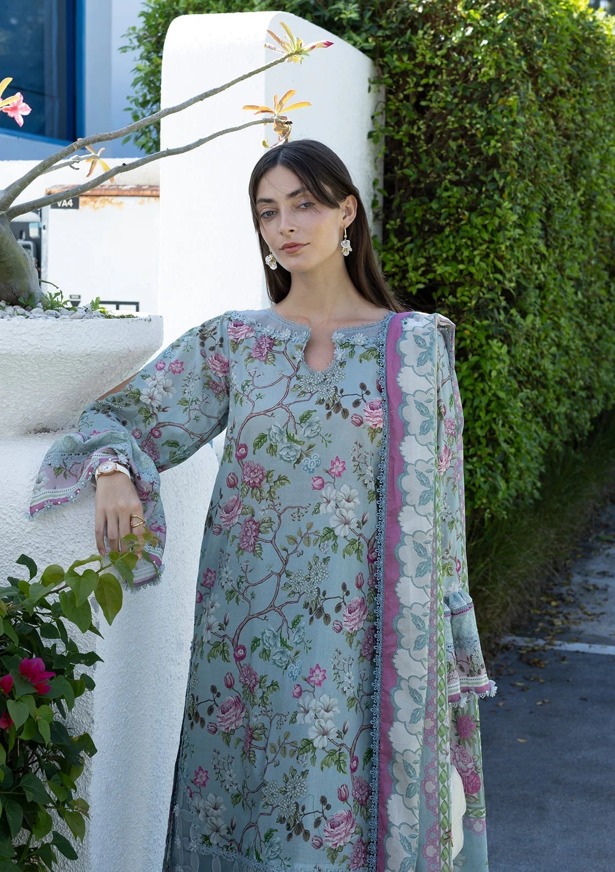 Elaf Prints Lawn Vol 1 2026=8A EIRINI BLOOM Aangan the essence of lawn & chiffon