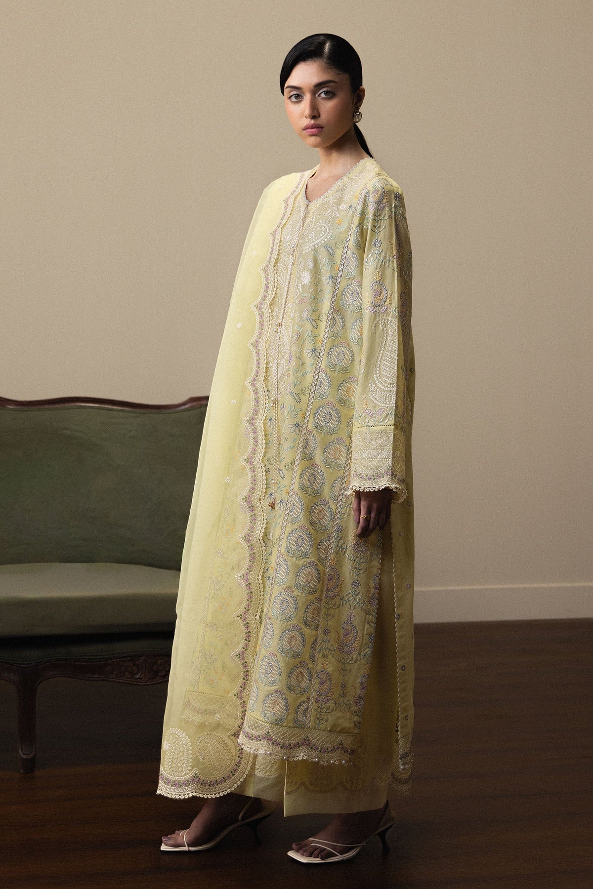 Zara Shahjahan Luxury Summer Lawn | Satori 2026-d3 Aangan | the Essence of Lawn & Chiffon