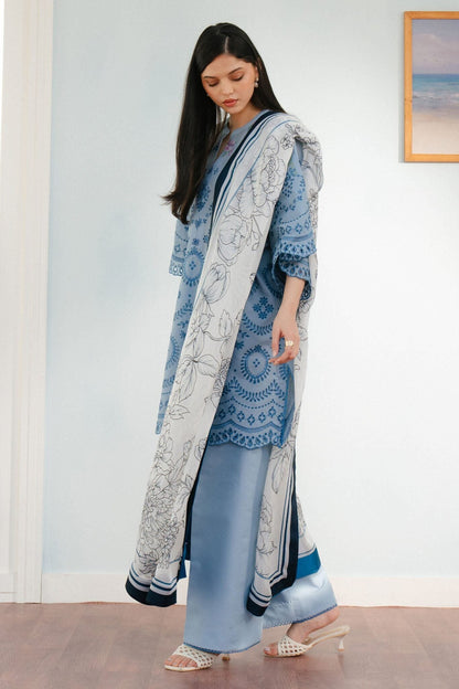 Coco by Zara Shahjahan Embroidered lawn suits 2025 - 6B