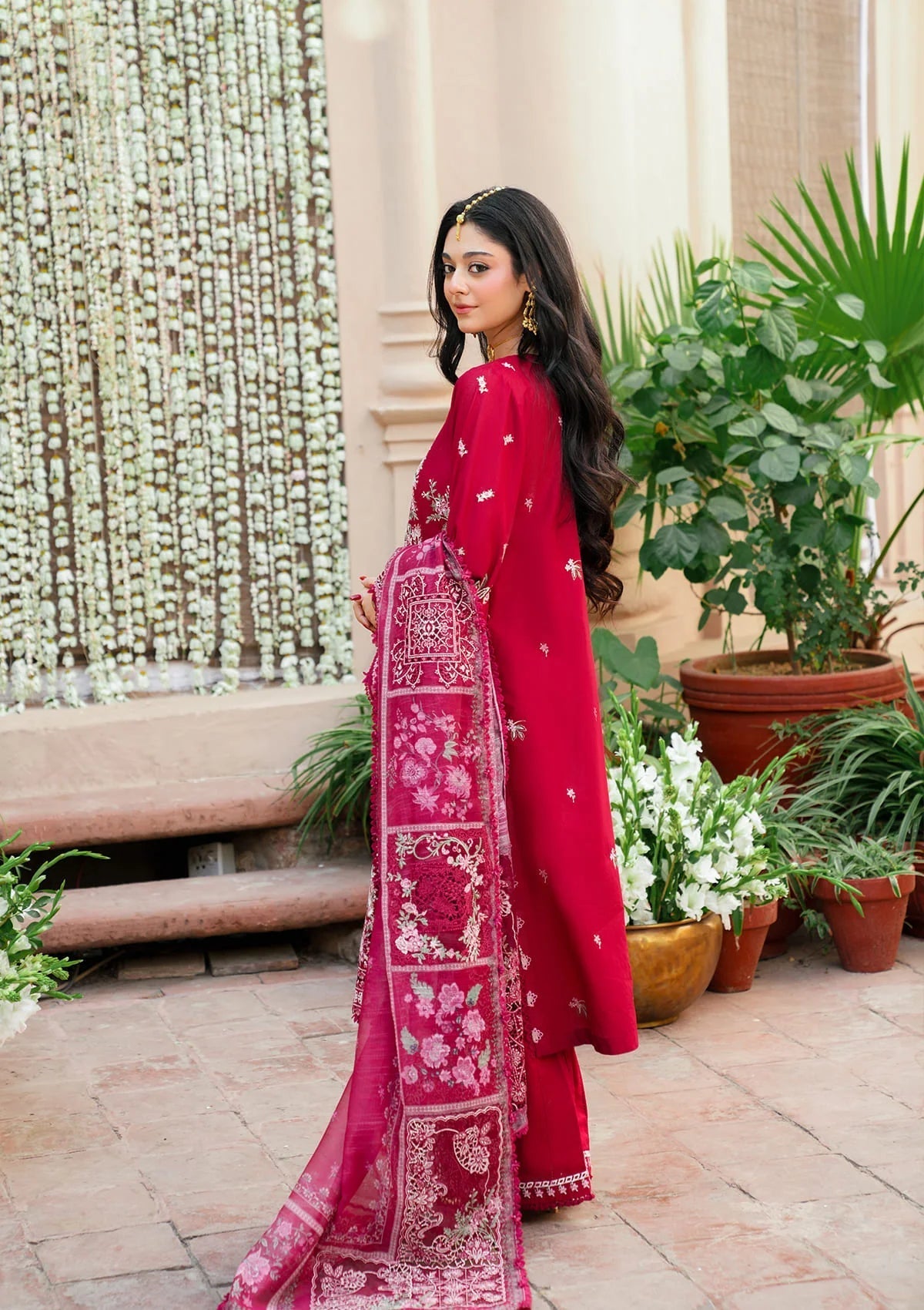 KAHF LUXURY LAWN 2026=1B Aangan | the Essence of Lawn & Chiffon