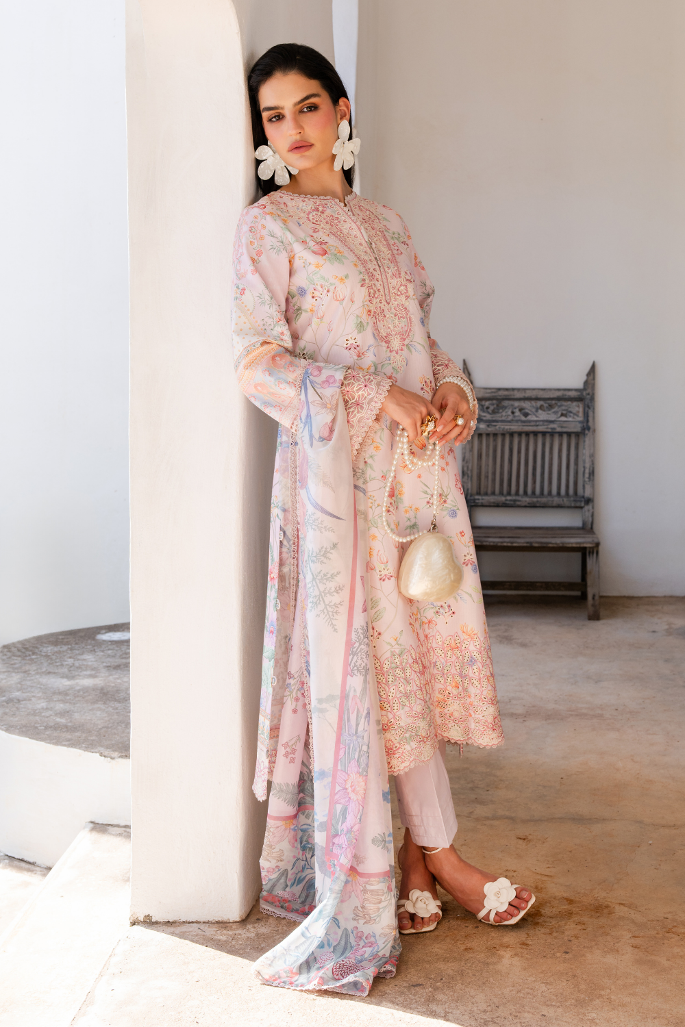 Aabyan Shezlin Chikankari Edit '26=serene Aangan the essence of lawn & chiffon