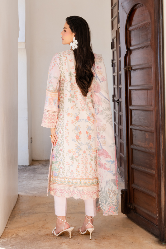 Aabyan Shezlin Chikankari Edit '26=serene Aangan the essence of lawn & chiffon