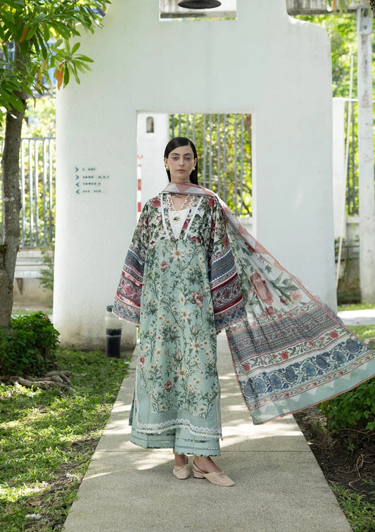 Elaf Prints Lawn Vol 1 2026=6B OPALINE GARDEN Aangan the essence of lawn & chiffon