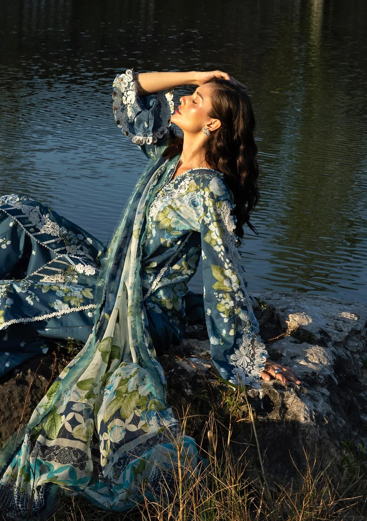 ELAF SIGNATURE LAWN=2026=7b Aangan | the Essence of Lawn & Chiffon