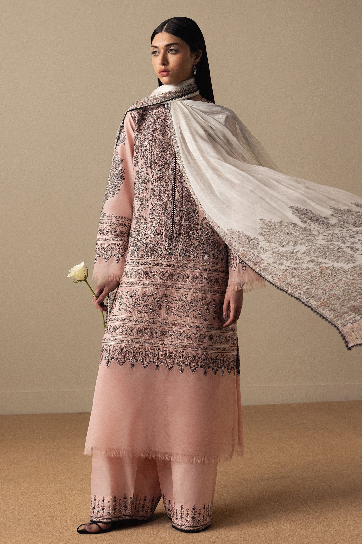 Zara Shahjahan Luxury Summer Lawn | Satori 2026-d11 Aangan | the Essence of Lawn & Chiffon