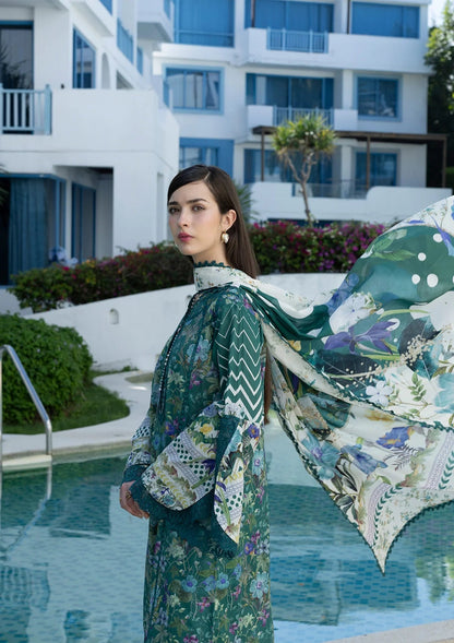 Elaf Prints Lawn Vol 1 2026=9A PEACOCK Aangan the essence of lawn & chiffon