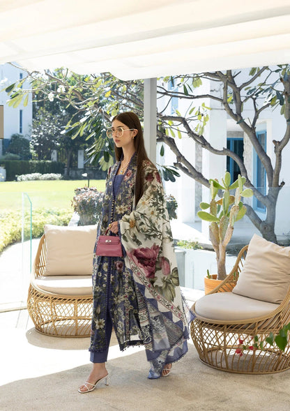 Elaf Prints Lawn Vol 1 2026=-6A BOO BERRY Aangan the essence of lawn & chiffon