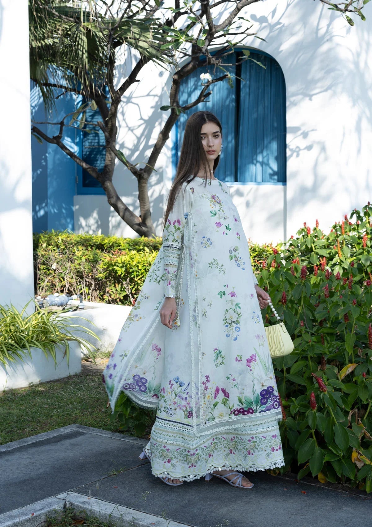 Elaf Prints Lawn Vol 1 2026=7B MOON FLOWER Aangan the essence of lawn & chiffon