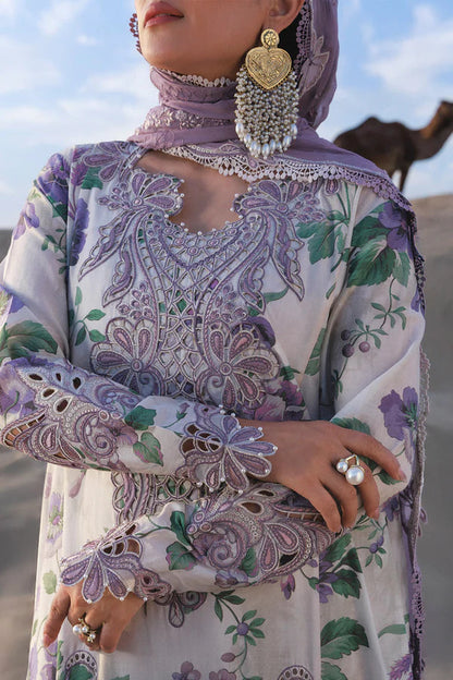Nureh Aman Lawn 2026=Amaris NE-231 Aangan the essence of lawn & chiffon