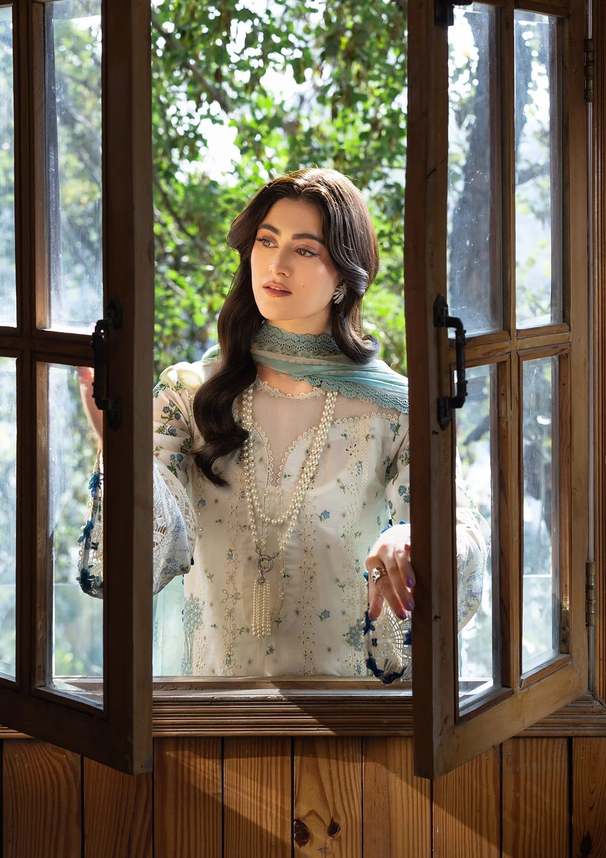 Elaf Chikankari Prints Lawn 2026=-ERC-1A SAHIL Aangan the essence of lawn & chiffon