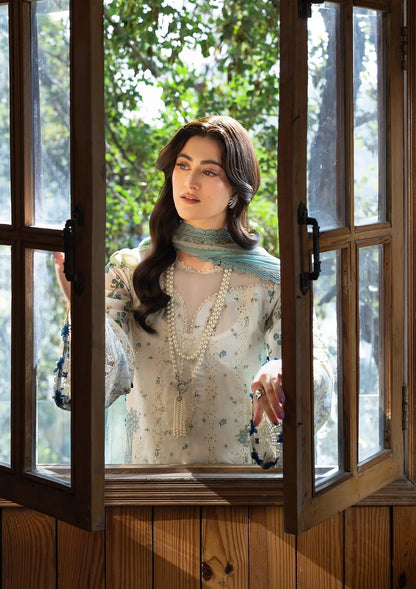 Elaf Chikankari Prints Lawn 2026=-ERC-1A SAHIL Aangan the essence of lawn & chiffon