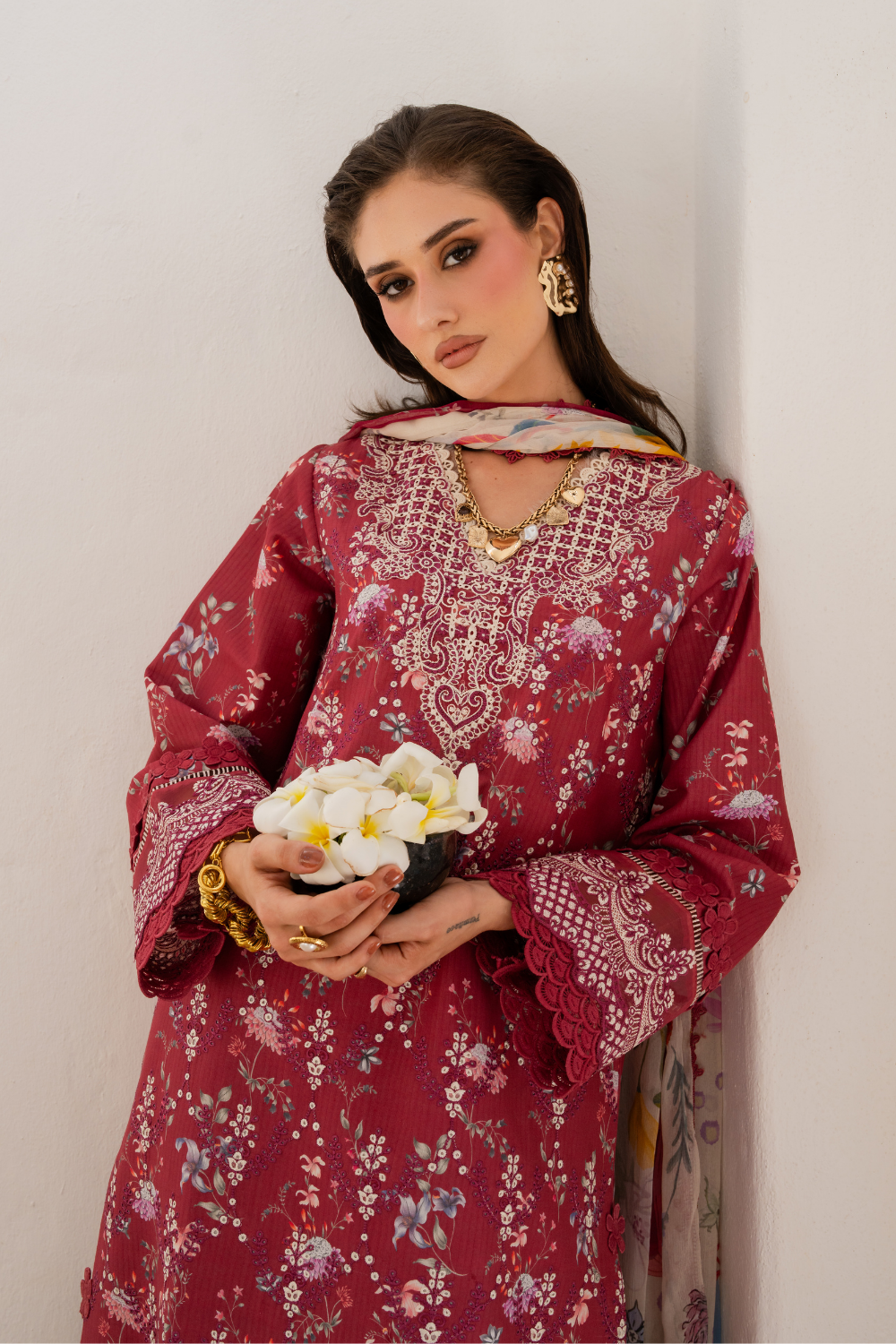 Aabyan Shezlin Chikankari Edit '26=AMARA Aangan the essence of lawn & chiffon