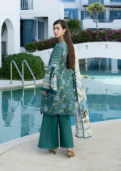 Elaf Prints Lawn Vol 1 2026=9A PEACOCK Aangan the essence of lawn & chiffon