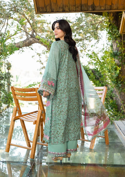 Elaf Chikankari Prints Lawn 2026=ERC--4B NAYAB Aangan the essence of lawn & chiffon