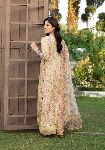 Elaf Chikankari Prints Lawn 2026=ERC-5B KHUSHEE Aangan the essence of lawn & chiffon