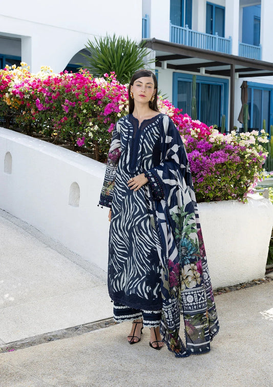 Elaf Prints Lawn Vol 1 2026=-3A STARRY NIGHT Aangan the essence of lawn & chiffon