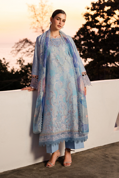 Aabyan Shezlin Chikankari Edit '26=calina Aangan the essence of lawn & chiffon