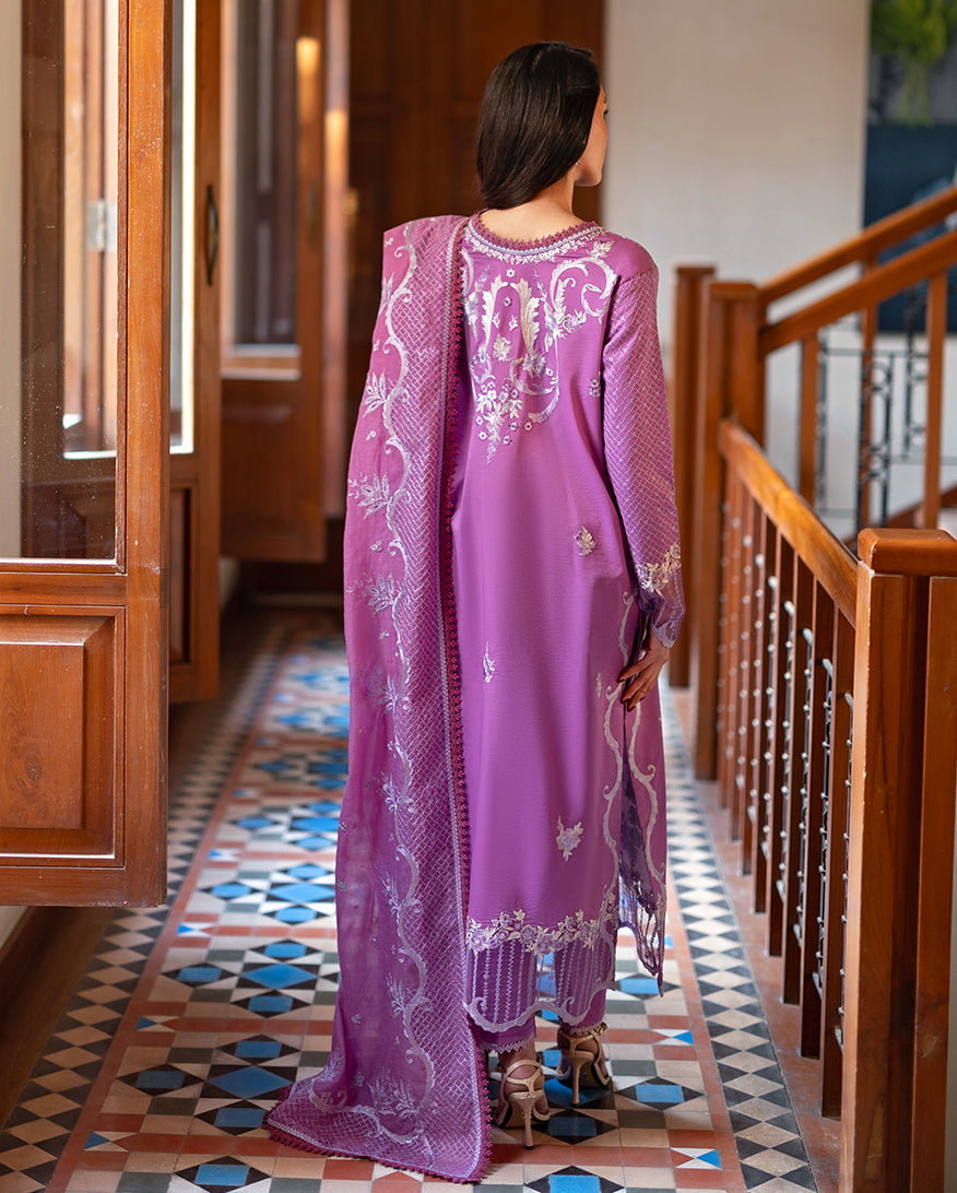 Mushq Astoria Festive Lawn '26-Arielle Aangan the essence of lawn & chiffon