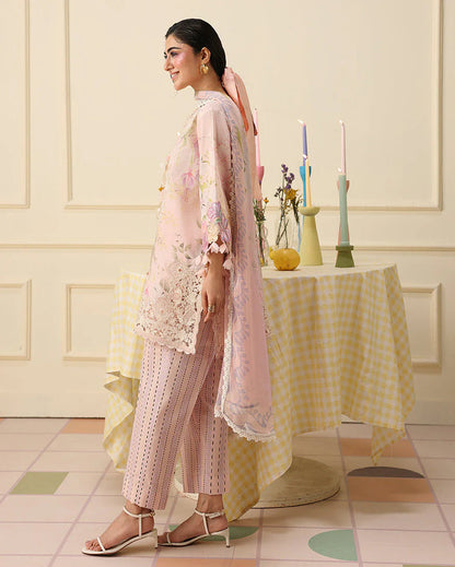 Mushq Soleil Prints Lawn 2026 || Berry Creme Aangan