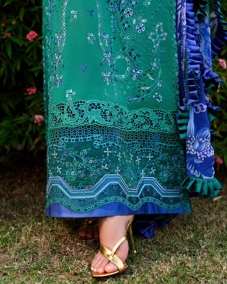 Mushq Amoi luxury lawn 2026=Blooming Romance Aangan | the Essence of Lawn & Chiffon