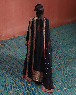Mushq Nuvera Silk Carmine Jewel Back View