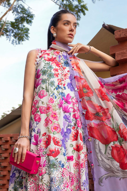 MARIA.B M.Prints Lawn 2026=02a Aangan the essence of lawn & chiffon