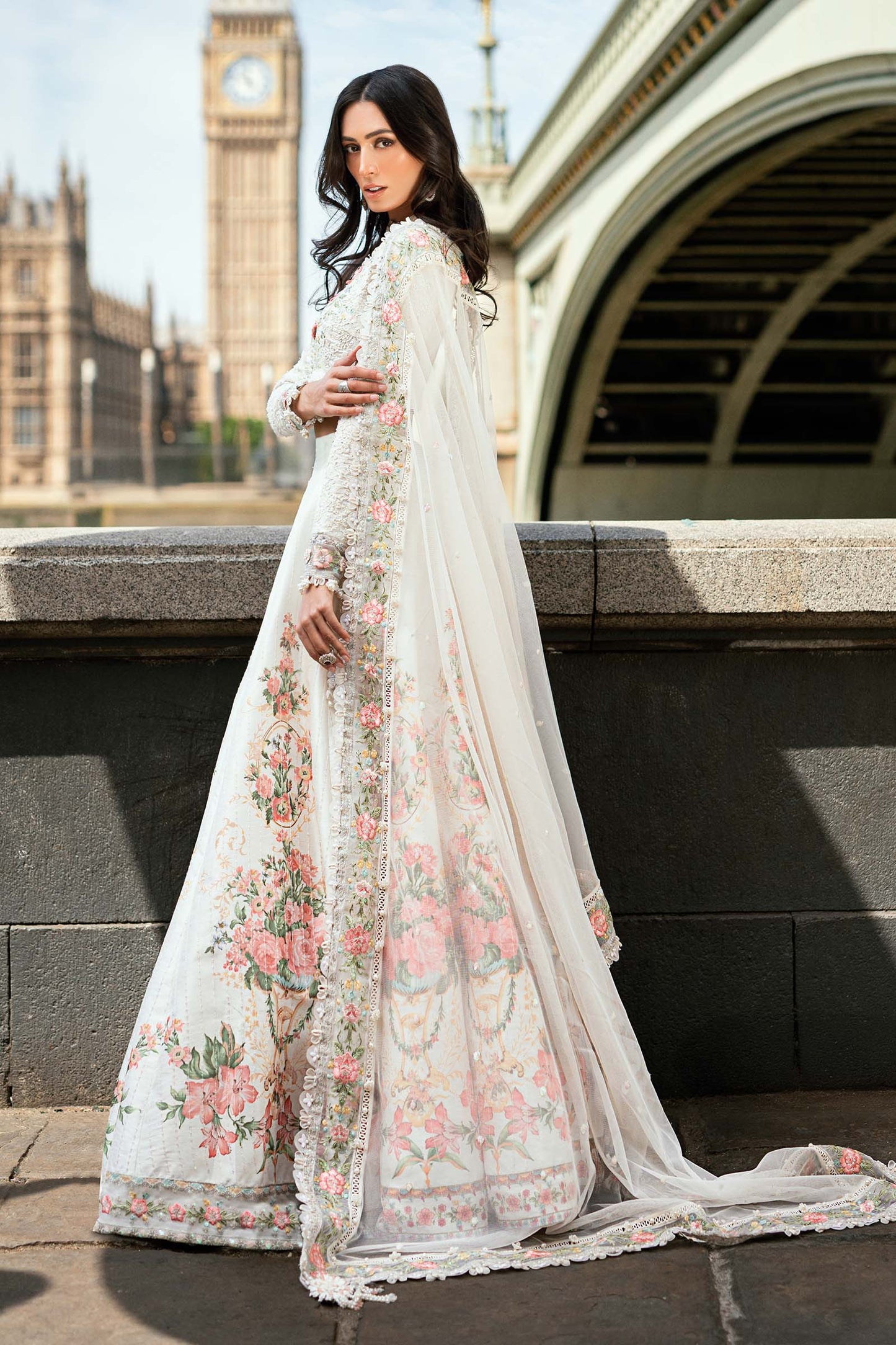 Maria B Soirée unstitched festive suits India
• 	Luxury Pakistani suits for Indian customers by Maria B