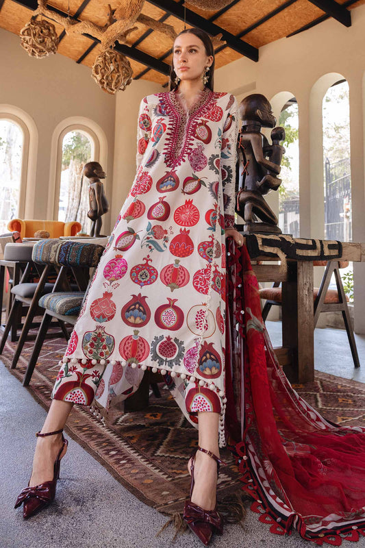 MARIA.B M.Prints Lawn 2026=03a Aangan the essence of lawn & chiffon