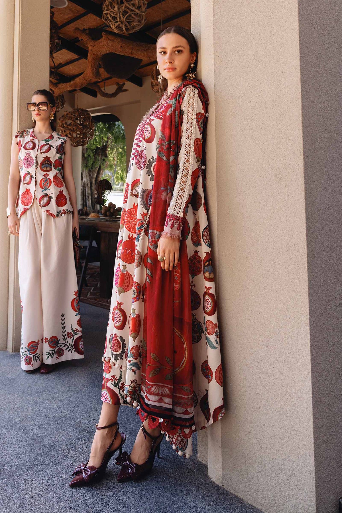MARIA.B M.Prints Lawn 2026=03a Aangan the essence of lawn & chiffon