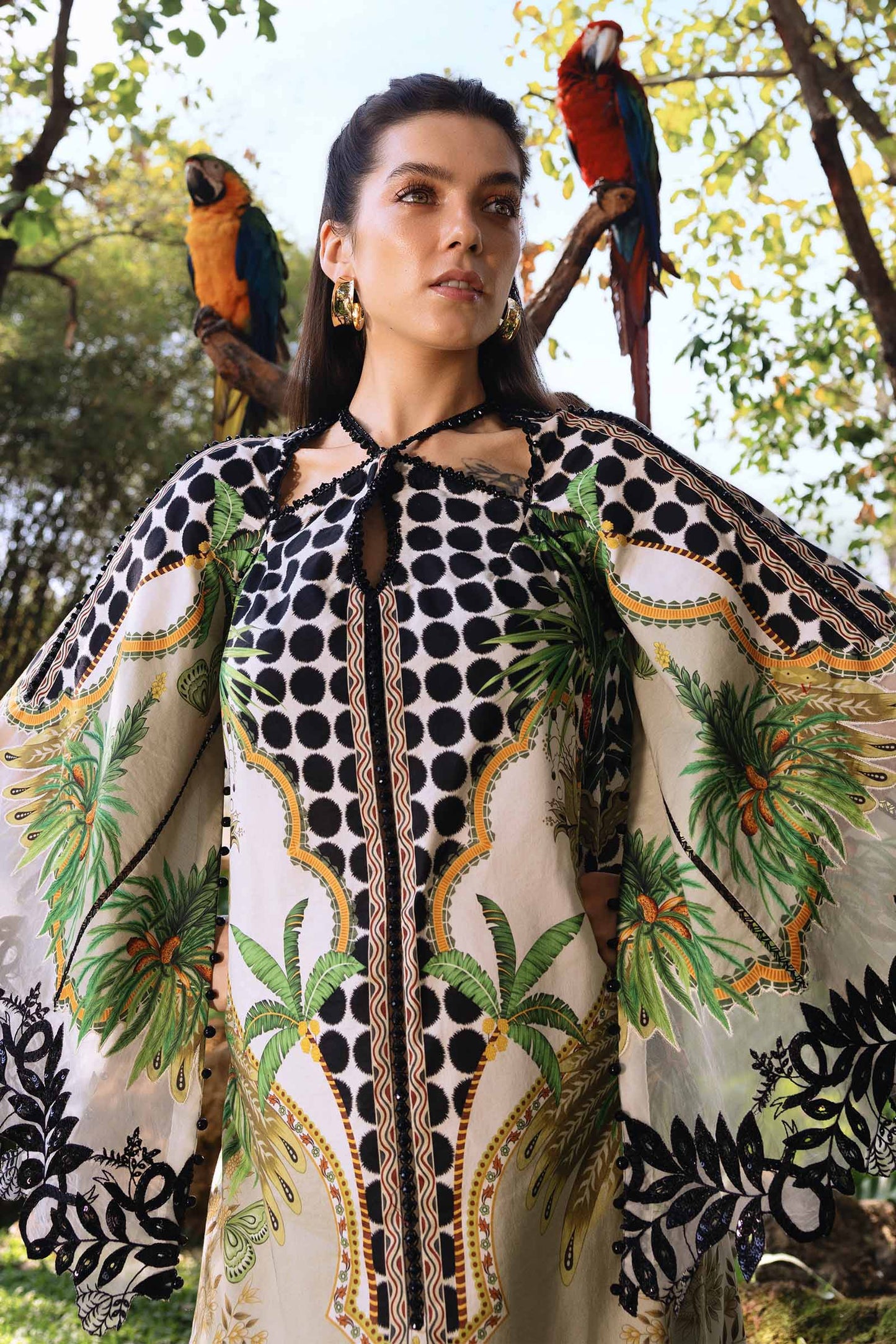 MARIA.B M.Prints Lawn 2026=05a Aangan the essence of lawn & chiffon