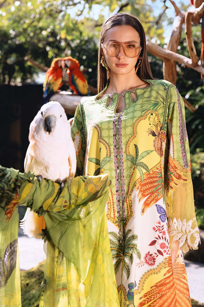 MARIA.B M.Prints Lawn 2026=05b Aangan the essence of lawn & chiffon