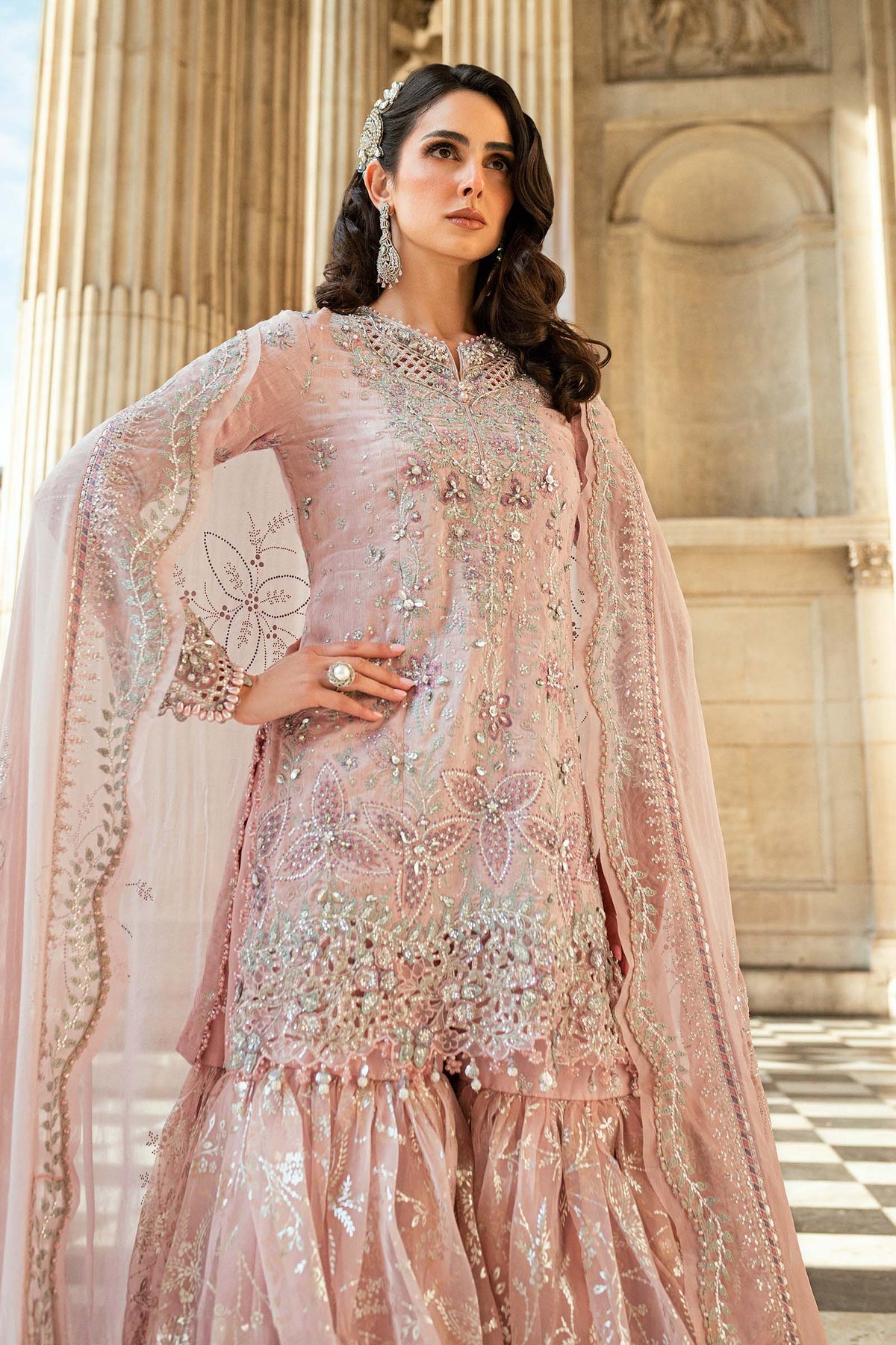 Shop Maria B Soirée collection online in India
• 	Pakistani party wear suits by Maria B Soirée
• 	Maria B Soirée unstitched festive suits India