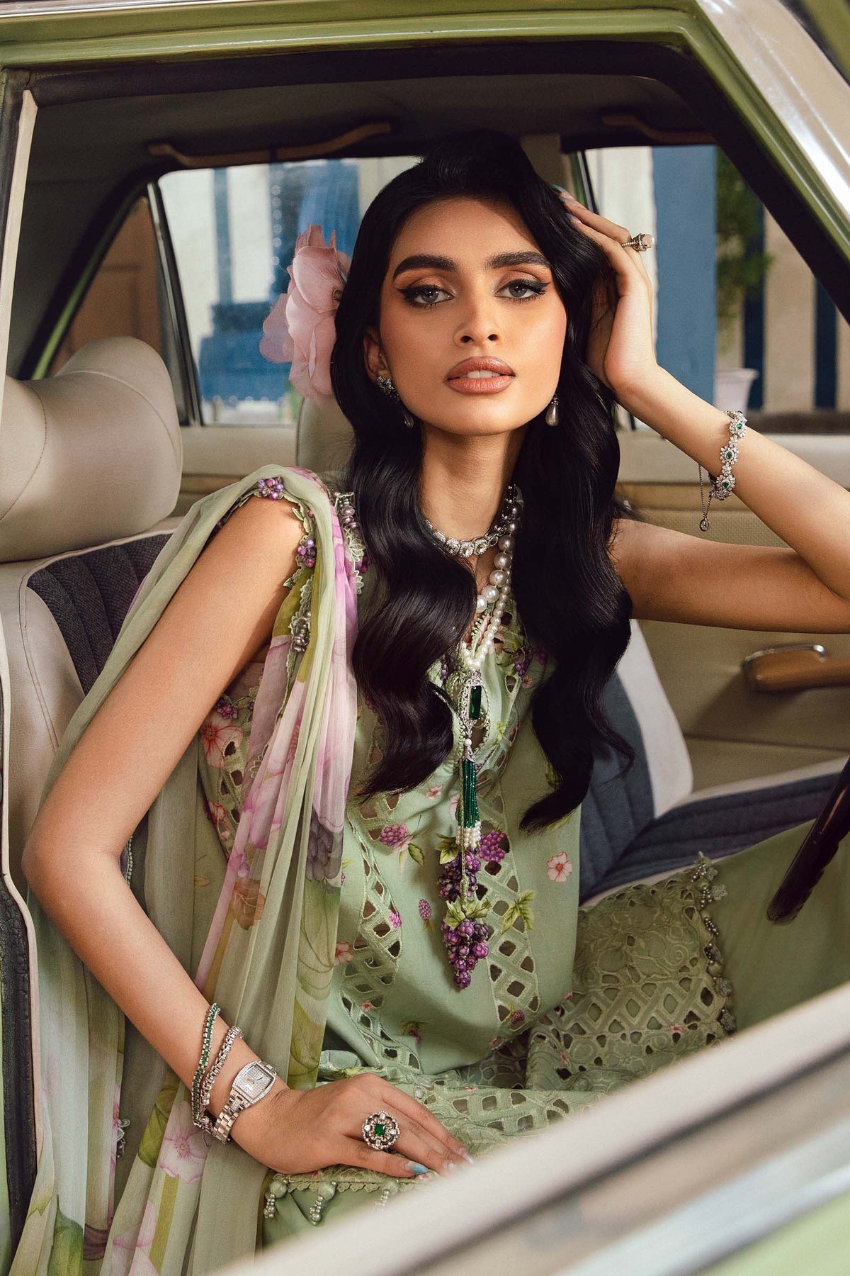 	Maria B MPrint Fall/Winter ready-to-wear ethnic outfit with vibrant digital prints and seasonal hues