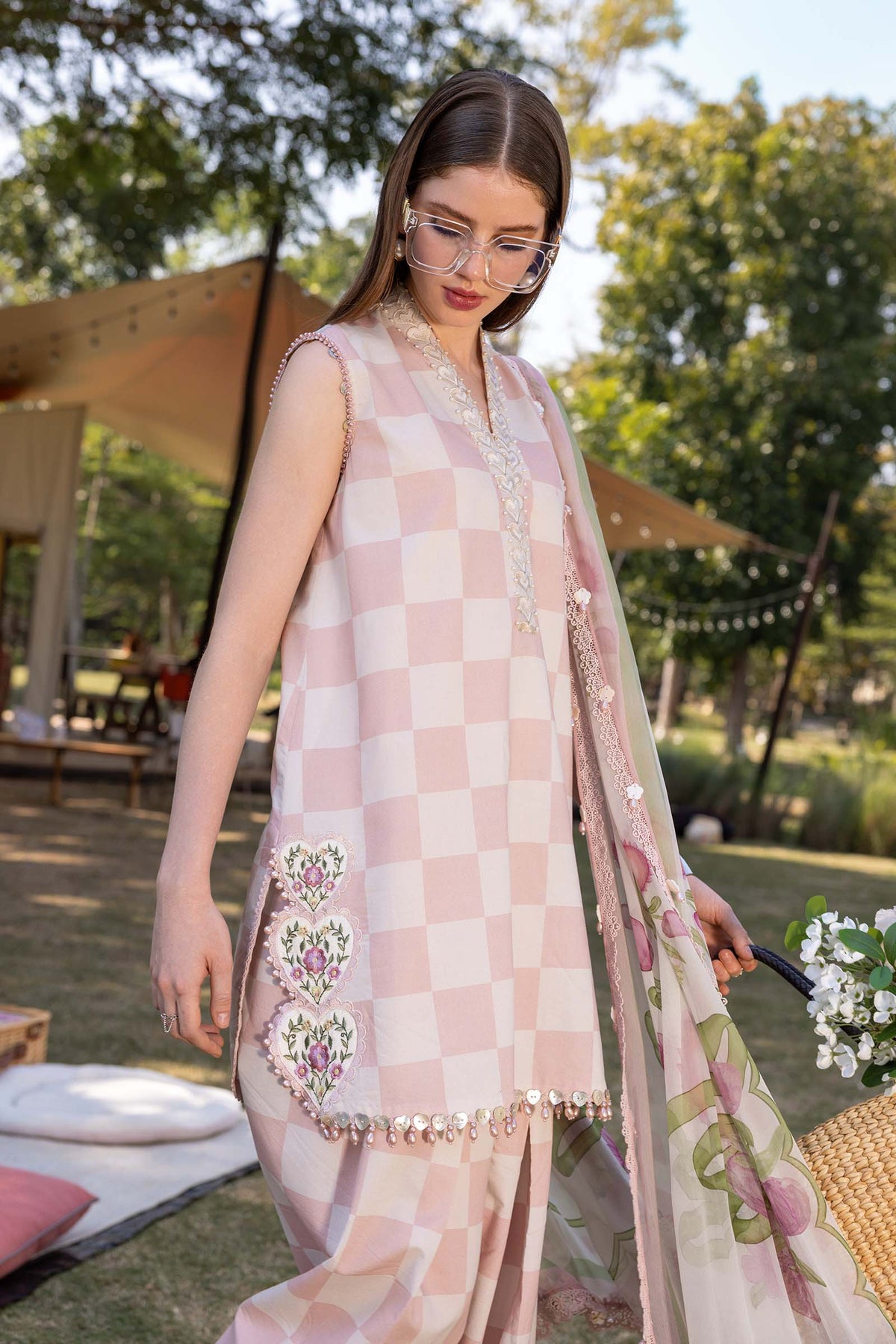 MARIA.B M.Prints Lawn 2026=06a Aangan the essence of lawn & chiffon
