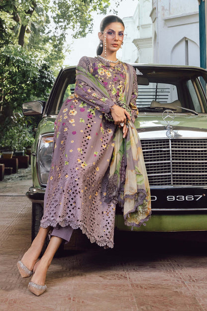 	Maria B MPrint Fall/Winter women's clothing line featuring unstitched suits with wool shawls
