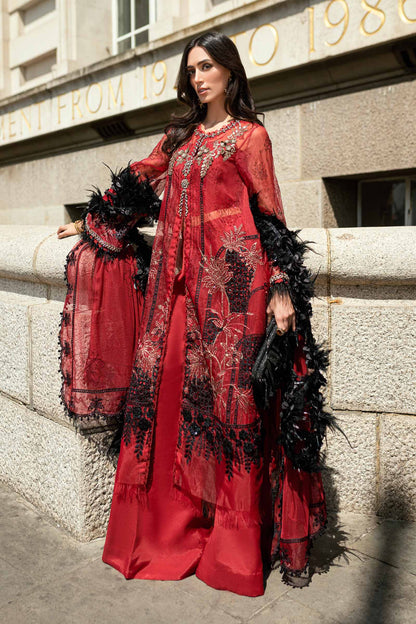 	Buy Maria B designer suits for weddings in India
• 	Original Pakistani festive wear by Maria B Soirée
• 	Maria B Soirée chiffon suits with embroidery India delivery
• 	Shop Maria B Soirée collection online in India
• 	Pakistani party wear suits by Maria B Soirée