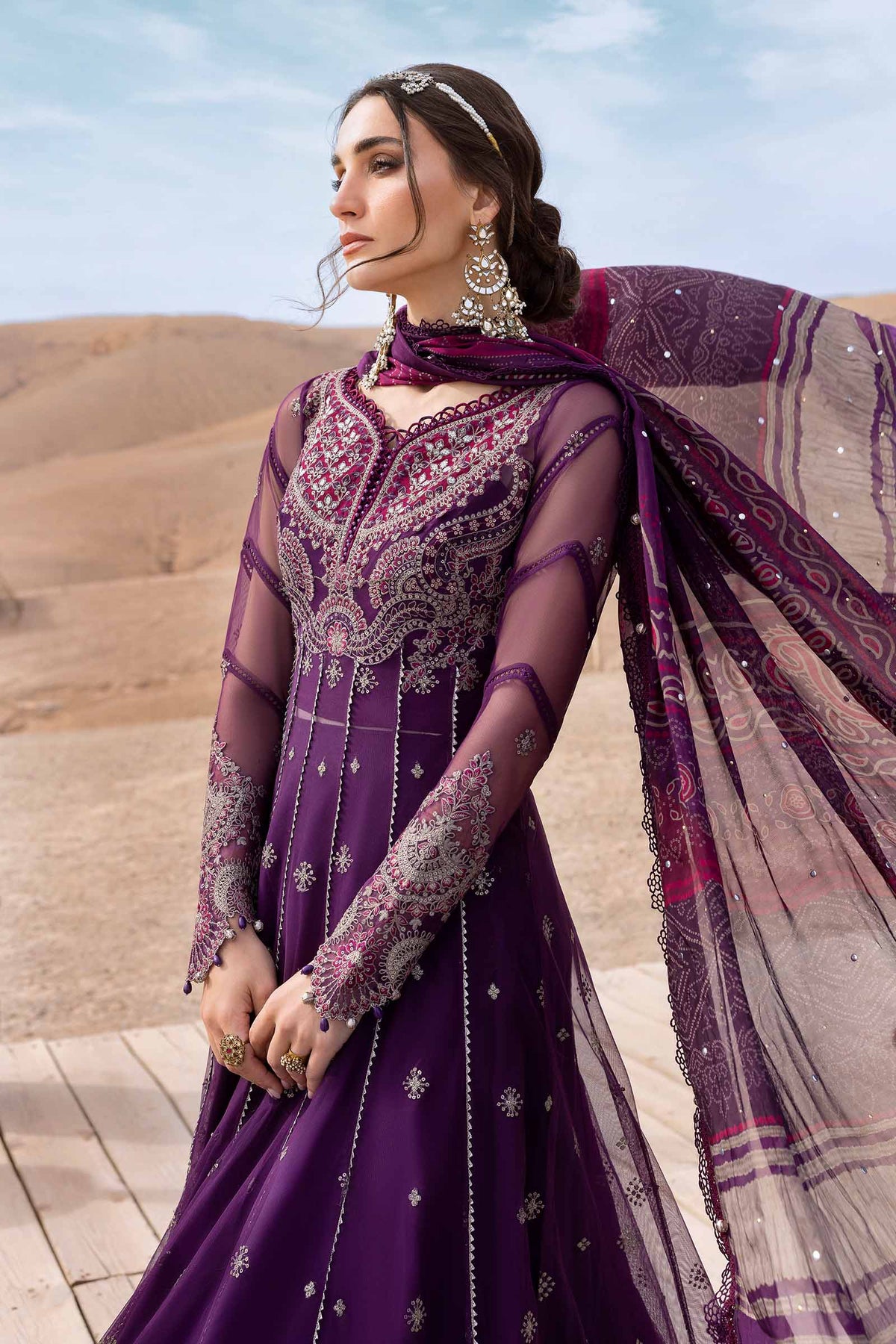 Shop Maria B unstitched embroidered suit from the Luxury Lawn 2025 collection—featuring premium fabrics, elegant detailing, and festive-ready designs for Eid and summer events.