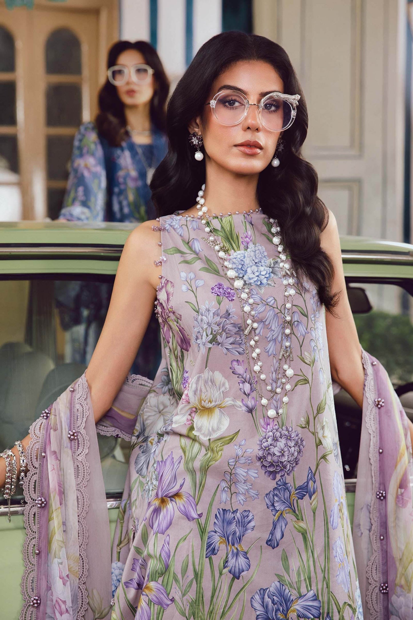 - Maria B MPrint Fall/Winter women's clothing line featuring unstitched suits with wool shawls
