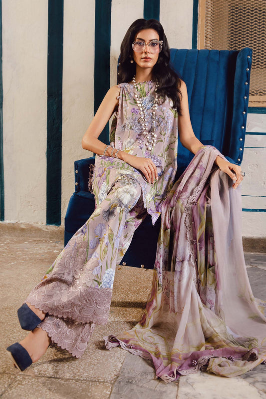 - Maria B MPrint Fall/Winter women's clothing line featuring unstitched suits with wool shawls
