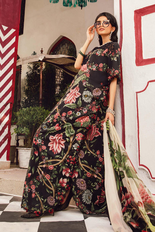 MARIA B Mprints Fall Winter Collection 2025 | MPT-2709=B Aangan the essence of lawn & chiffon