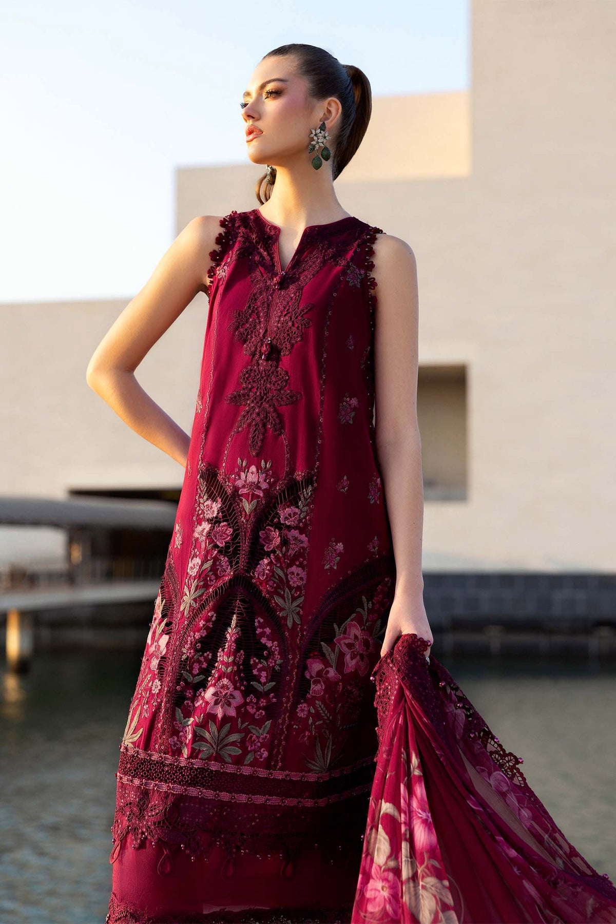 Maria B luxury Lawn 2026=11b Aangan | the Essence of Lawn & Chiffon