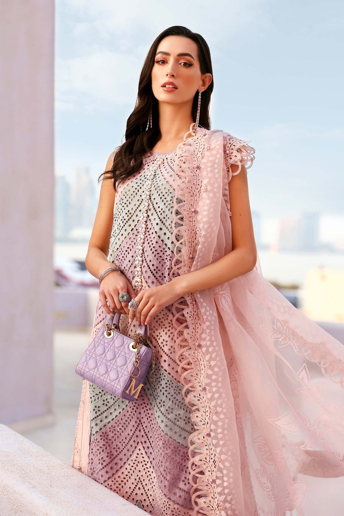 Maria B luxury Lawn 2026=12b Aangan | the Essence of Lawn & Chiffon