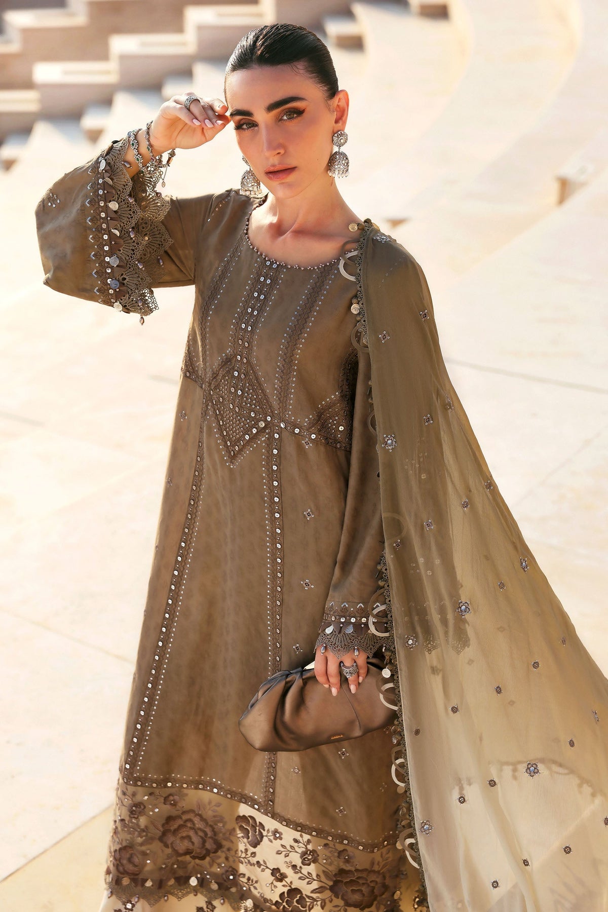 Maria B luxury Lawn 2026=02 a Aangan | the Essence of Lawn & Chiffon